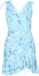 IZIA Jurk jelly mint Gebloemd Mouwloos Kort V-hals Polyester Elastaan XL