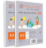 A3-papier, Ofituria A3-papier, 250 g, 500 witte vellen, multifunctioneel papier voor school en werkomgeving. Ideaal voor laserprinters, inkjetprinters of kopieerapparaten.
