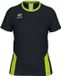 Errea Remy Dames T-Shirt Korte Mouw Zwart Polyester Colorblock