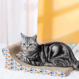 Krabpaal voor katten in fauteuil-design, robuust materiaal, verstelbare structuur, ideaal voor het vermaken en verzorgen van de klauwen van je huisdier.
