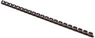Leitz 35042 plastic bindrug, A4, kunststof, 10 mm, 65 vellen, 100 stuks, zwart