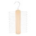 Amazon Basics Stropdas- en riemhouder, hout, met 20 stangen, 2 stuks in 1 verpakking, natuur