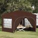Maison Exclusive - Tente de réception pop-up, 290 x 290 x 245 cm, marron