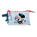 Disney Mickey Road Trip pennenetui, drievoudig, blauw, 22 x 12 x 5 cm, polyester