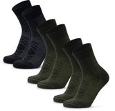 DANISH ENDURANCE Wandelsokken - Lichte Merino Wol Sokken met Blaarbescherming - Unisex - 3 Paar - Maat 39-42