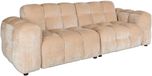 Dutchbone Hackman canapé 3 places velours beige