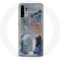 Maniacase Hoesje voor Huawei P30 Grijs abstracte textuur achtergrond