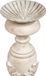 Merkloos Kandelaar hout L31XPR31XH90 cm witte kaarsenhouder Made in Italy - shabby kandelaar vloerkandelaar
