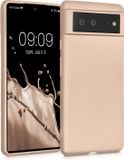 kwmobile hoesje geschikt voor Google Pixel 6 - Back cover in metallic goud