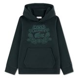 Lacoste hoodie met print - donkergroen