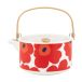 Marimekko Théière Unikko 0,7 l Blanc-rouge-bleu