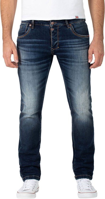 TIMEZONE SCOTT Slim Fit Jeans - Heren - Sea Blue Aged Wash (3924) - W38/L30