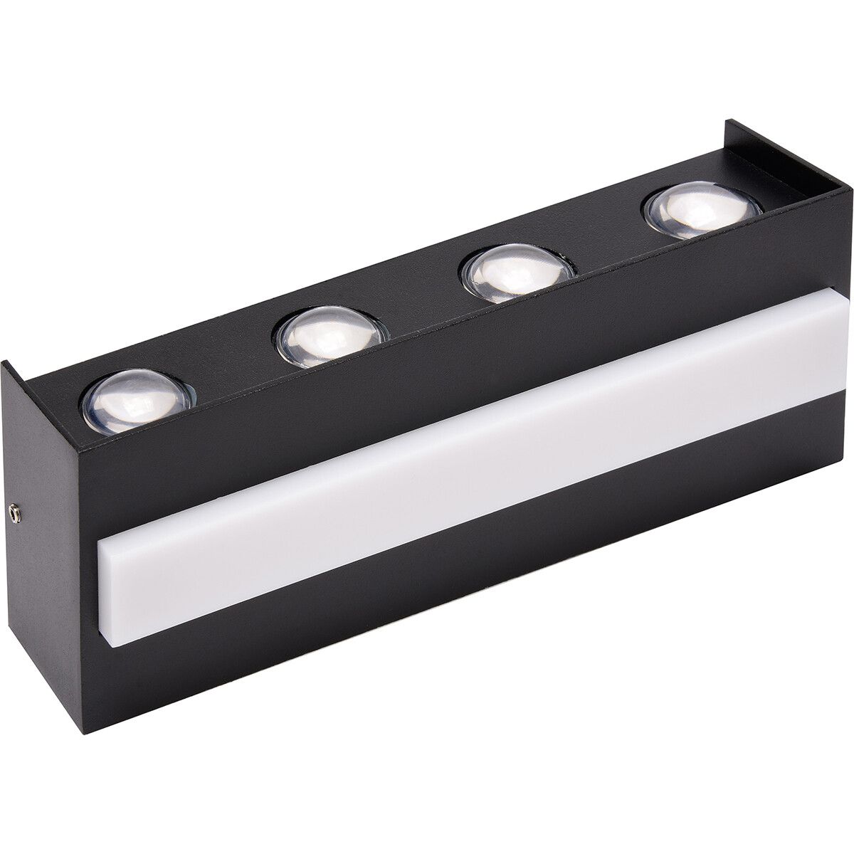 BES LED Tistow Up and Down Wandlamp Buitenlamp - 15W - 4200K - Zwart