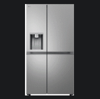 LG GSLE81EPBD Amerikaanse Koelkast, 628 l, D, Doorcooling, NoFrost, BlackSteel