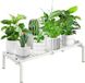 Ibenzoa® Elegant metalen plantenrek met decoratief ontwerp voor binnen en buiten gebruik