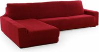 Sofaskins Hoes voor chaise longue met lange linkerarm NIAGARA 210 - 340 cm - Rood