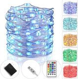 Buxibo Waterdichte Fairy Lights Lampjes Slinger LED Lichtslinger 5M met 100LED Multi Kleur USB Aansluiting Sfeerverlichting