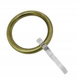 GARDINIA Gordijnringen met plooihaken, metaal antiek messing voor Ø 20 mm, verpakking van 6