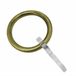 GARDINIA Gordijnringen met plooihaken, metaal antiek messing voor Ø 20 mm, verpakking van 6