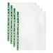 200 Kwaliteit Geponste Zakken 50micorn Sterke A4 Geponste Zakken Filing Glas Crystal Clear