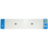 Top Plaq 64 Nummerplaatstrip voor pvc