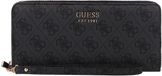 GUESS Brenton SLG Large Zip Around Wallet Coal Logo