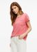 s.Oliver Jersey shirt met open randen en borstzak koraal