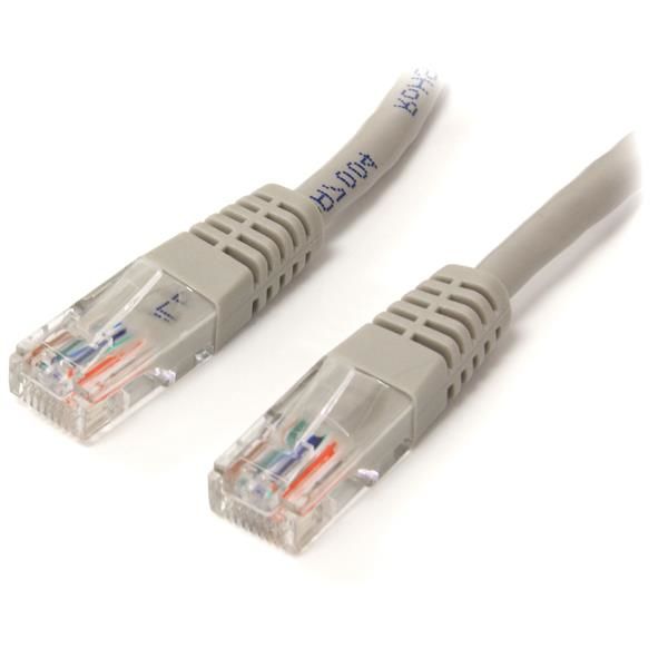 StarTech.com 3 ft Cat5e Gray Molded RJ45 UTP Cat 5e Patch Cable - 3ft Patch Cord