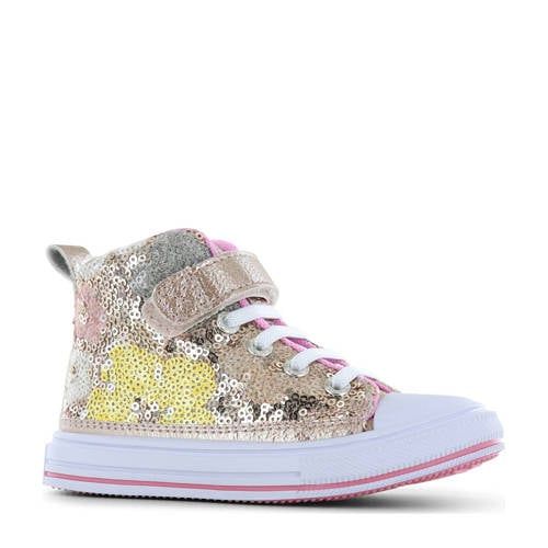 Go Banana's sneakers met pailletten goud