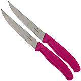 Victorinox SwissClassic pizza-/steakmes roze set van 2 - 6.7936.12L5B