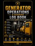 Generator Generator Operations & Running Log Book: Professional Register for Generator Operation, Running Hours, Performance Monitoring, Load Records, Fuel ... Events, and Compliance Documentation