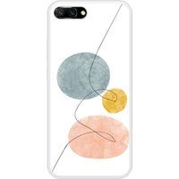 Honor 10 One line blauw beschermende siliconen case