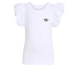 ADIDAS ORIGINALS Set 'LACE CYCLING SHORT TEE' zwart / wit