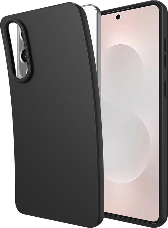 Just in Case hoesje geschikt voor Samsung Galaxy S25 Edge Hoesje Siliconen - Flexibele 100% GRS Case - Zwart