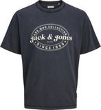 JACK&JONES JJEDOVER PRINT TEE SS CREW NECK SN Heren T-shirts M Zwart