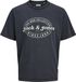 JACK&JONES JJEDOVER PRINT TEE SS CREW NECK SN Heren T-shirts M Zwart