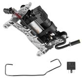 Touareg Compresseur de suspension pneumatique - Compresseur de suspension pneumatique avec fixation - Convient pour Touareg 7P5 7P6, année de construction 2011-2018 - Pièce de rechange pour le châssis