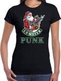 Bellatio Decorations Shoppartners Bv Fout Kerstshirt / Kerst t-shirt 1,5 meter punk zwart voor dames - Kerstkleding / Christmas outfit L
