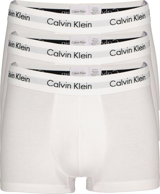 Calvin Klein 3-Pack Heren Boxershorts - Wit - Maat XL