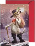 Olewinski & Tochter De Gestiefelde Kat Mini-adventskalender uitklapkaart met envelop