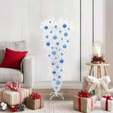 Prolenta Maison Exclusive Kunstkerstboom, wit, 120 cm, PVC, staal