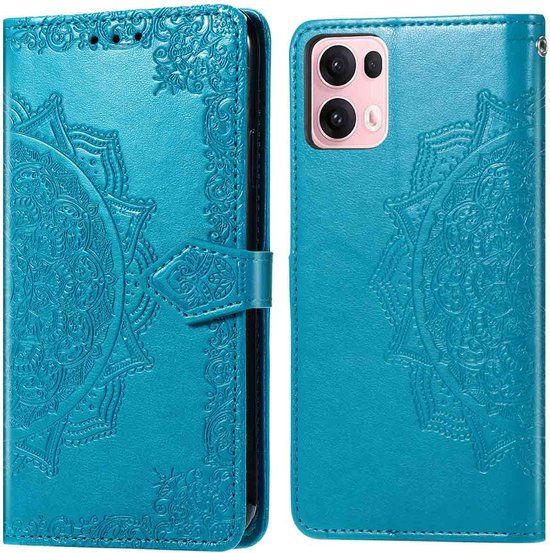 imoshion Hoesje - Geschikt voor Oppo Reno 13 Pro - Mandala Bookcase - Turquoise