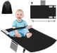 Ibenzoa® Comfortabele Kindervoetensteun voor Vliegtuig - Zwart