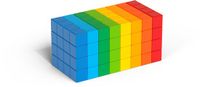 Geomag MagiCube Recycled Bouwblokken Bulk - Magnetische Bouwblokken - 128-delig
