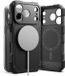 Ringke Rugged Gear Magnetic - Hoesje Geschikt voor Apple iPhone 17 Pro - Back Cover Compatibel met MagSafe / Qi2 - Shockproof TPU - Zwart