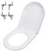 Merkloos D-vormige Softclose Toiletbril met Eenvoudige Montage