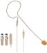 SubZero Single Ear Headset Mic, Universally Compatible, Tan