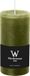 Wiedemann Bougie cylindrique/bougie pilier - vert olive - 6 x 12 cm - 42 heures de combustion