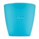 Chicco Easy Mug, kleine beker van siliconen met schuine rand, eenvoudig voor kleinere kinderen zonder omdraaien, flexibel en schoon te maken, 6 maanden, blauw