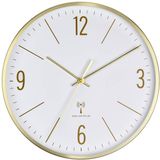 TFA Dostmann 60.3534.53 Wandklok Zendergestuurd 300 mm x 45 mm x 300 mm Goud